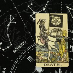The death card in the tarot deck symbolizes the finish of what is owed, and the start of what could potentially be a fabulous new journey